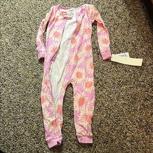 Carter's Pink and White Footed One Piece